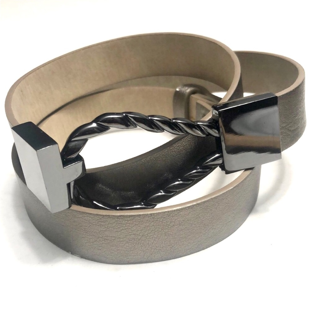 Metallic Gold Adjustable Hook Belt size S-XL